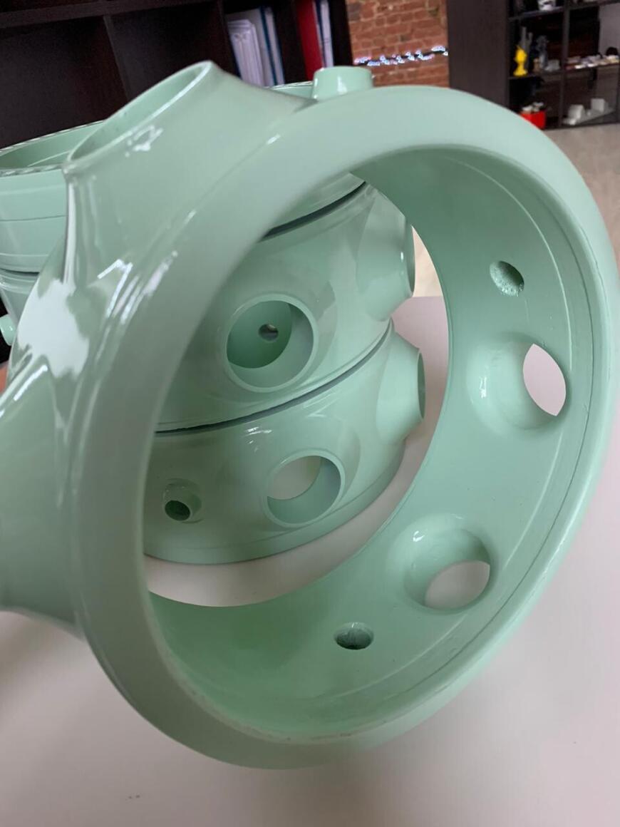 3D-печать макета корпуса реактора с покраской