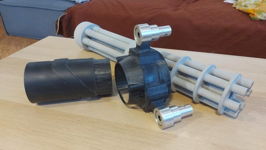M 134 Minigun, масштаб 1/1