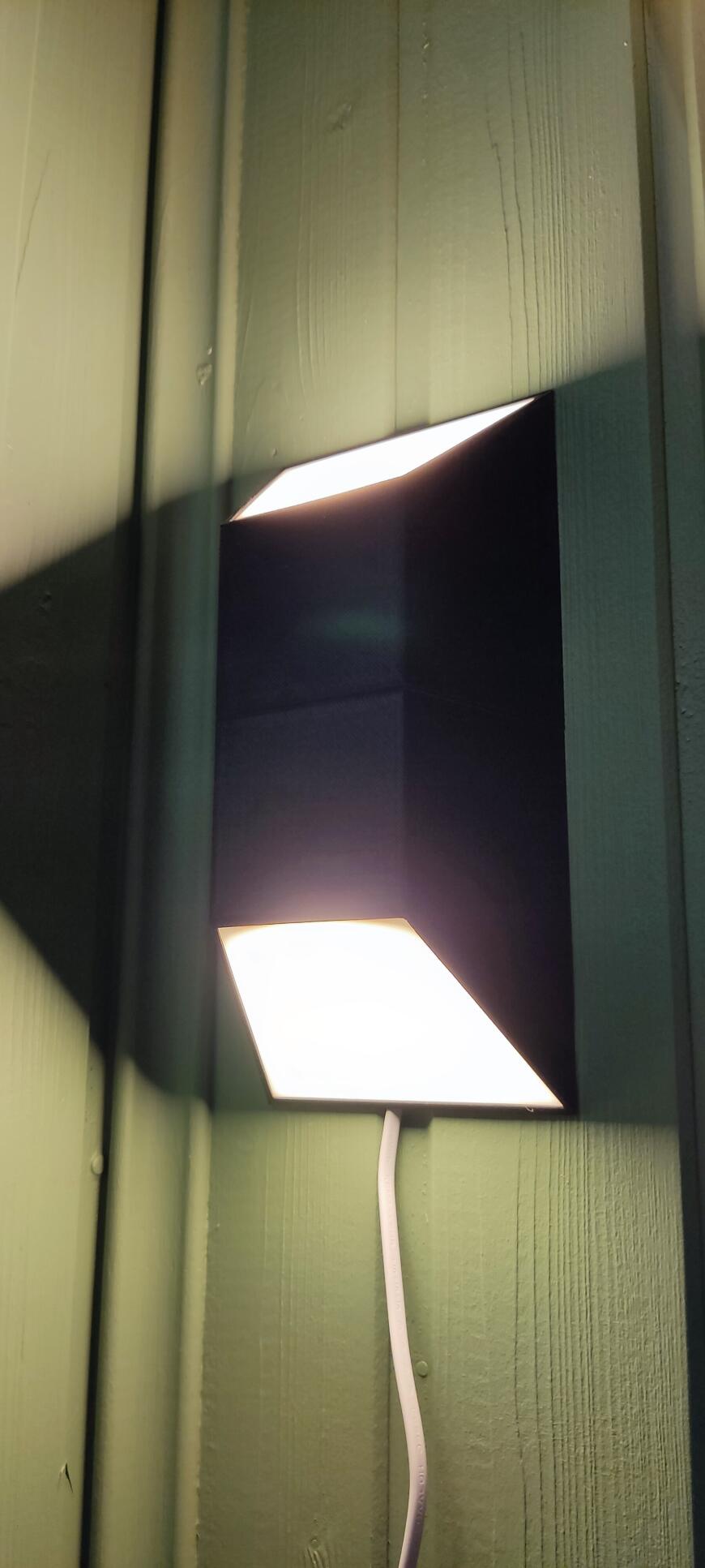 Светильник под две светодиодные лампы с цоколем GU 5.3