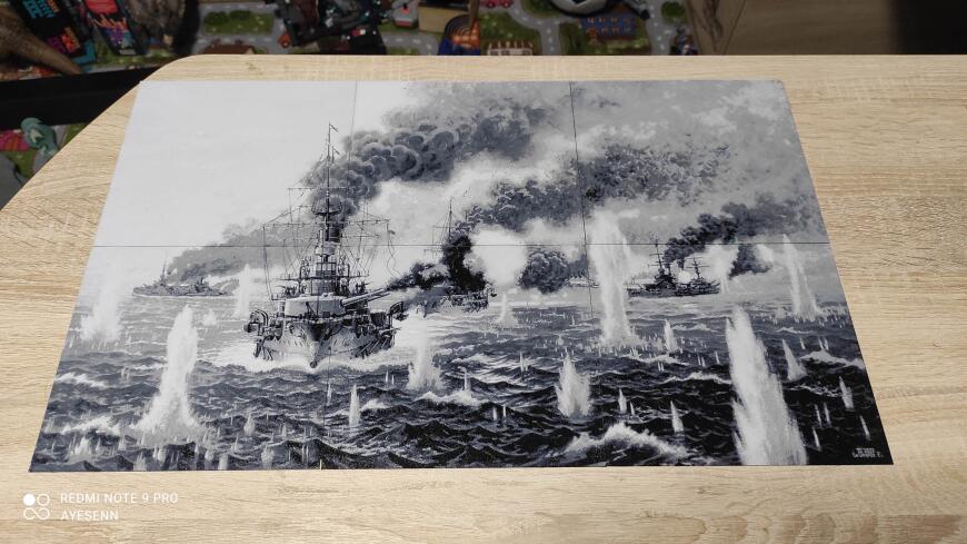 HueForge картина Цусимское сражение