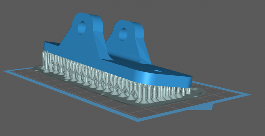 Anycubic Photon - печать массивного крепежа. Какое расположение выбрать?