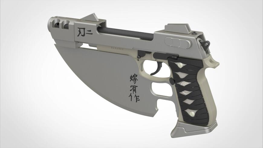 Кастомный пистолет  Beretta 92FS из фильма Блэйд 2. Плюсы быстрых проектов.