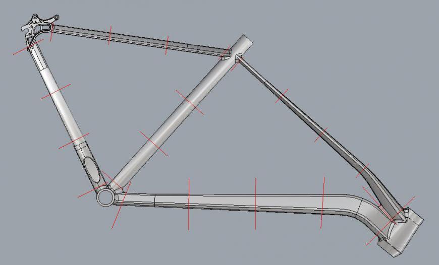 Моделирование велосипедной рамы