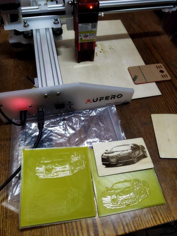 Новая игрушка 3Dешника: AUFERO Laser 1. Пробуем сделать литофанию лазером