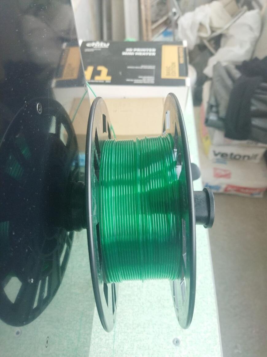 Печальный зеленый полупрозрачный PETG+ от LIDER 3D (акция 