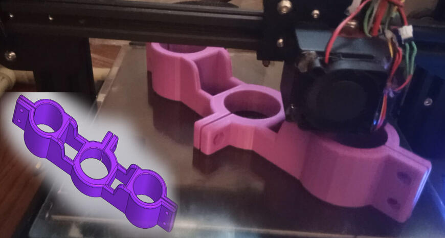 Держатель дрели— напечатанный на 3D-принтере, сборка и испытание