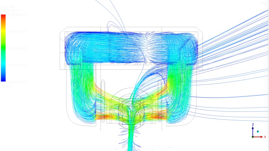 Расчет воздушных потоков обдува сопла в Ansys Fluent