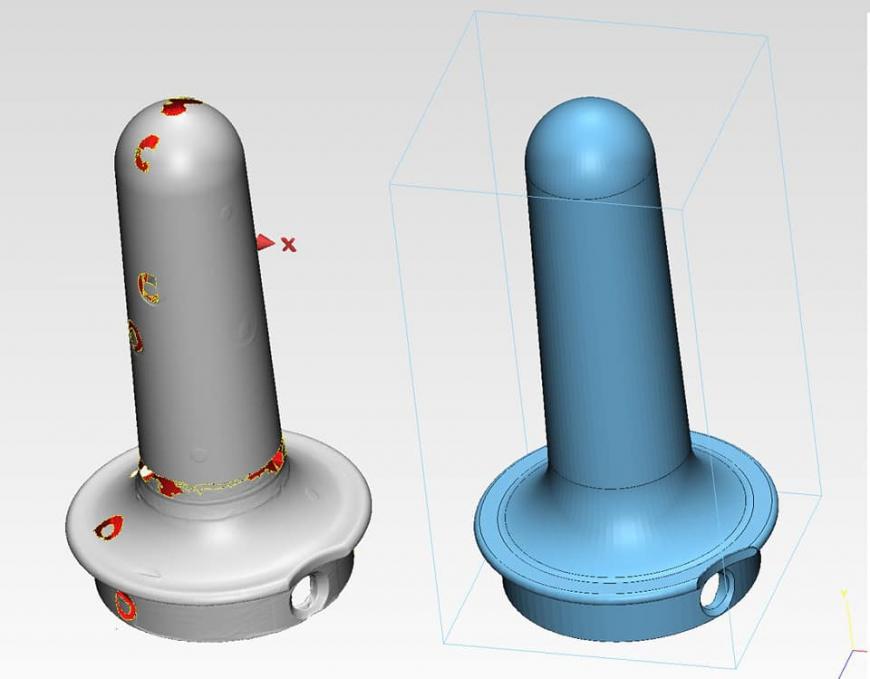 Обратная инженерия - разработка ручки для лампы на основе прототипа и ее печать