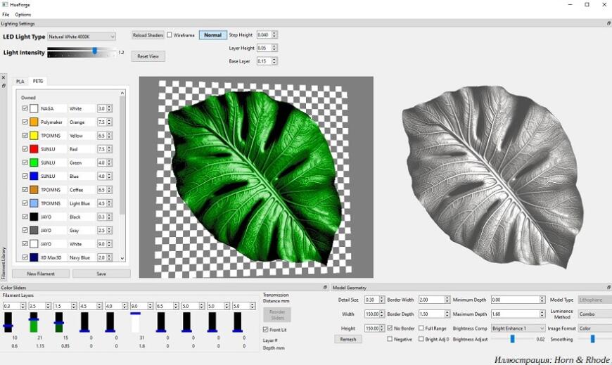 HueForge: 3D-печатная картина пластиком