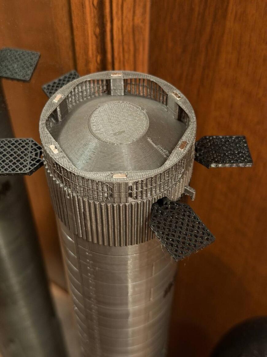 SpaceX Starship + Starship Super Heavy Booster + Starship OLM 1:144