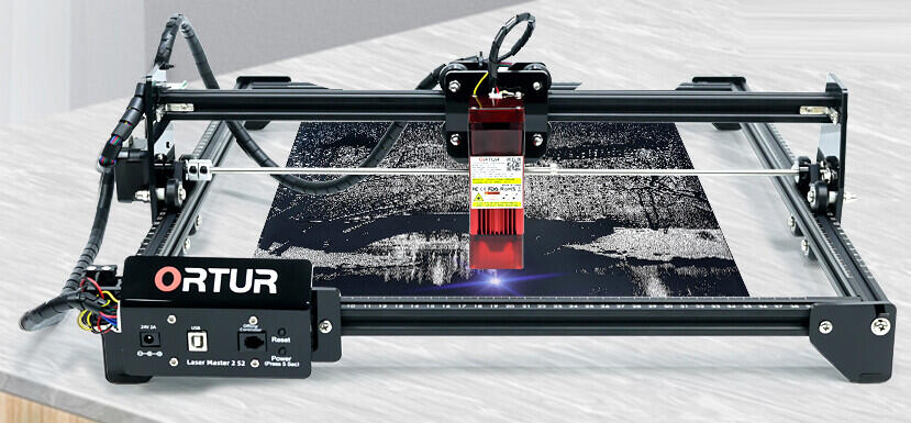 Б/У Лазерный гравер Ortur Laser Master2 S2-LU2-4-SF с короткофокусным лазером 20 Вт