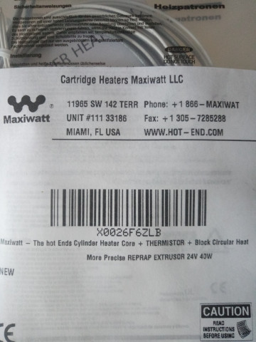 Maxiwatt - нагреватель + термистор
