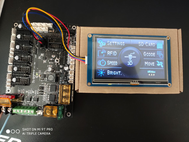 Ruramps4d v 1.3m + Arduino DUE + дисплей nextion 4.3"