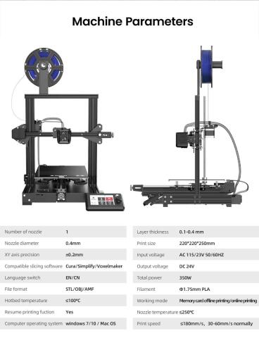 Voxelab Aquila DIY 3D Printer Kit