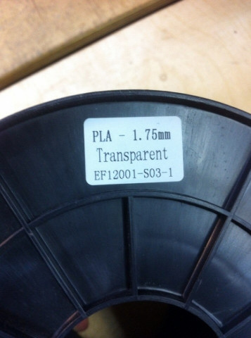 PLA пластик Прозрачный 1,75мм одна катушка
