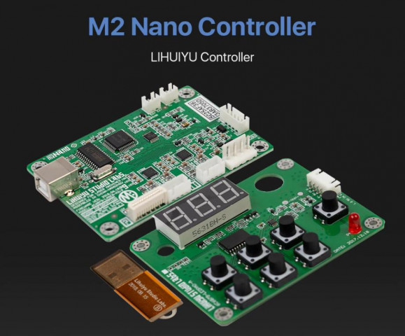 Контроллер M2 Nano для лазерного гравера CO2.
