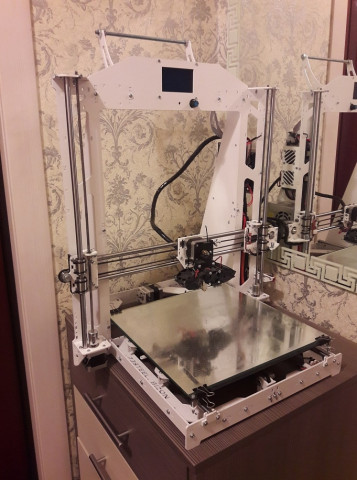 3D 3д принтер BiZon Prusa i3 Steel 300мм на 300мм