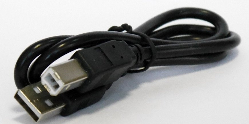 Шнур  USB2.0 A - B  (черный ), 0,5м