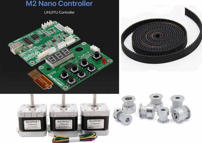 Контроллер M2 Nano для лазерного гравера CO2.