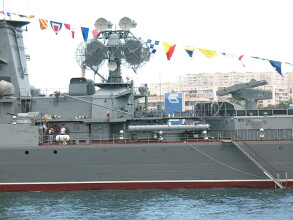 Кормовые надстройки Большой противолодочный корабль проекта 1134Б (от трубы). 1:72 ВМФ СССР