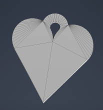 Брелок в виде сердца для ключей