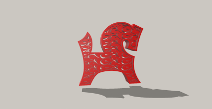 Узорчатая лошадь для интерьера