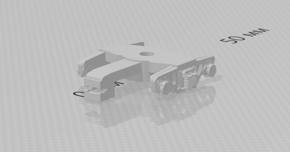 Тележка грузового вагона ТТ (1/120)