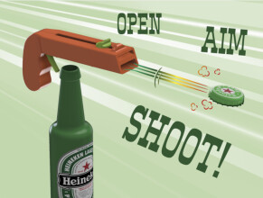 Beer Gun Opener
