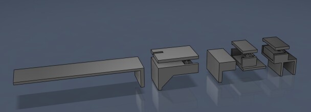 Корпусы - крепления простых концевиков на стойки CNC-3018