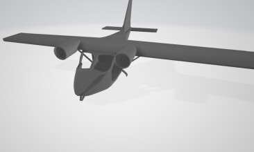 Легкий двухмоторный самолет