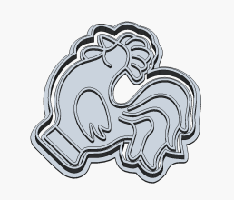 Вырубка для глины или печенья "Петух"