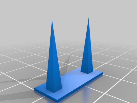 3d модель Калибровочная модель Stringing для 3d принтера - скачать ...