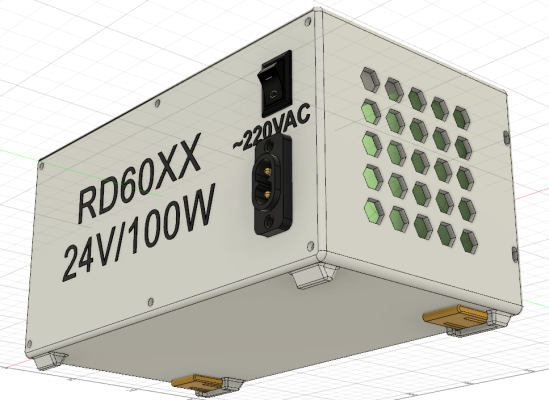 Компактный корпус для панели БП серии RD60XX