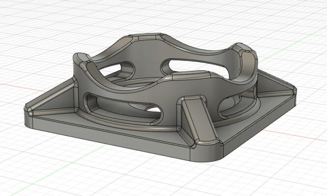3d модель Монтажная площадка для крепления кабеля стяжками ...