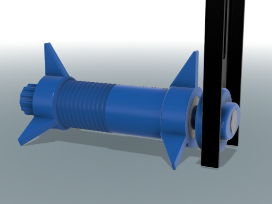 3d модель Держатель катушки филамента на подшипниках с тормозом для 3d ...