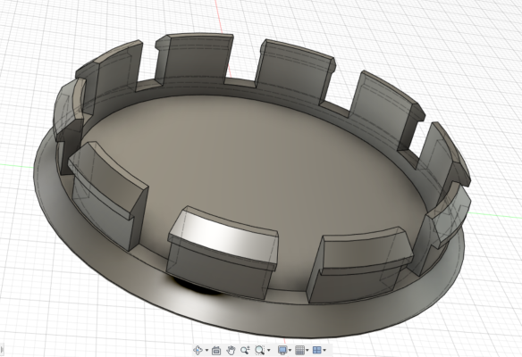 3d модель Колпак \\ заглушка для литого автомобильного диска 57мм для 3d ...