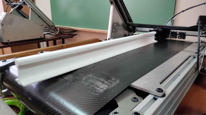 Рельса для теста печати на ленточном 3D принтере