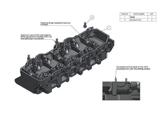 3d модель блока цилиндров v8