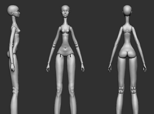 3d doll model