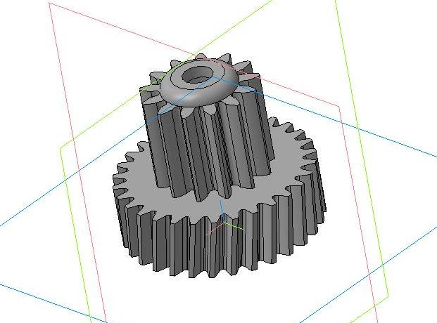 3д модель конической шестерни
