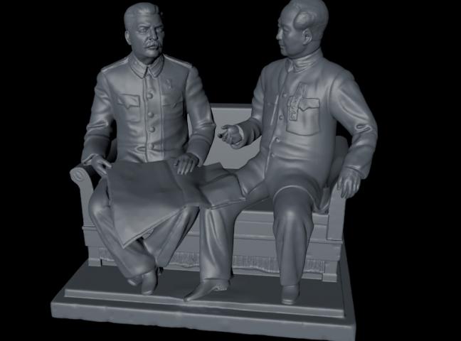 Сталин и Мао Цзе Дун