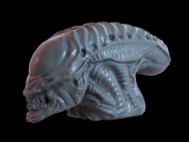 Голова 3д принтера. Alien head 3d Printer model. 3д модель для 3д принтера чужой. 3d модели для 3d принтера Xenomorph head. Чужой на 3д принтере.