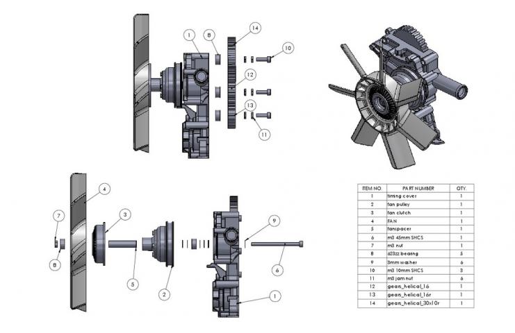 3d модель блока цилиндров v8