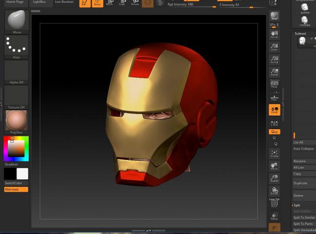 Шлем железного человека для 3д печати 3д модель в Почти идеальном качестве для 3д печати