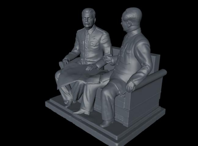 Сталин и Мао Цзе Дун