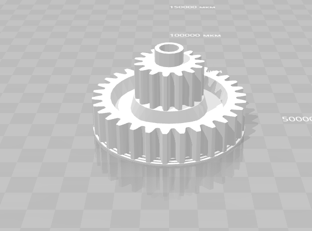 3д модель конической шестерни