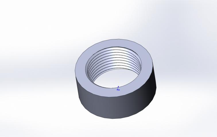 3d модель 3/4 водопроводные резьбы для моделирования для 3d принтера ...