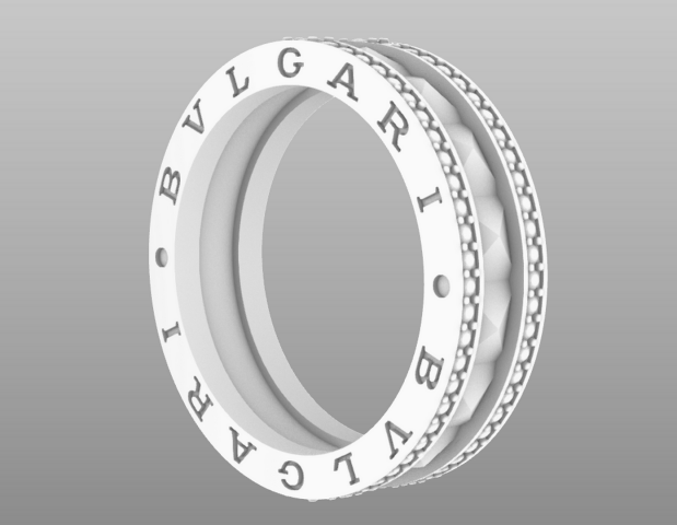 Кольцо Bvlgari BZero1 Rock 1.    11 размеров 16 - 21 мм.