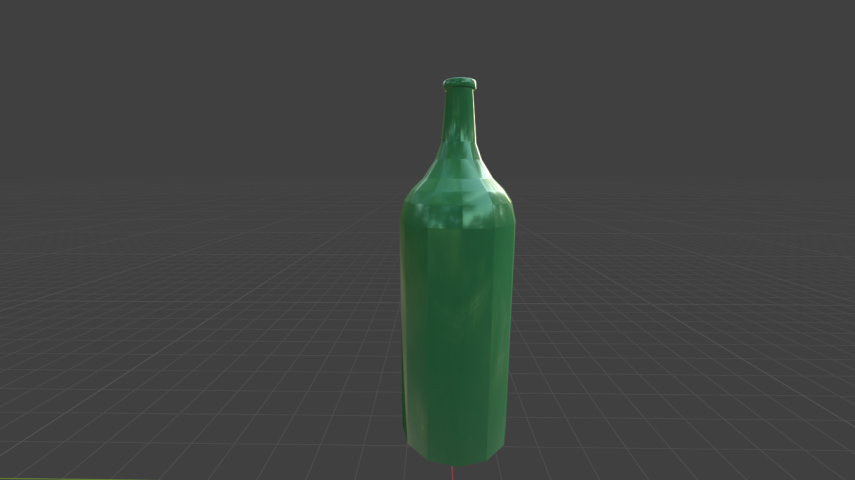 Бутылка зеленая