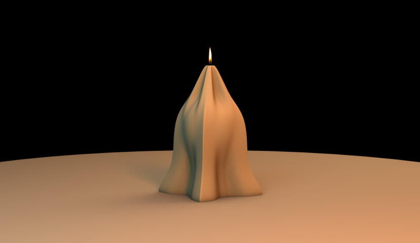 Свеча облегающей формы